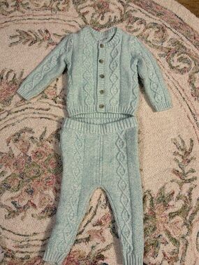 Knit Cardigan & Pants Set